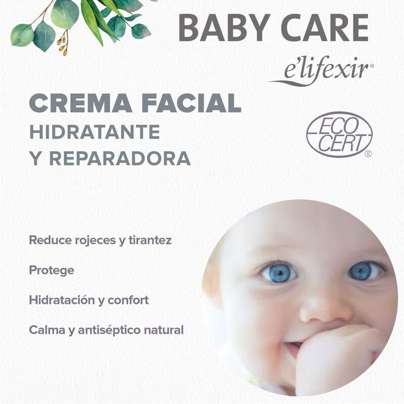 Crema facial hidratante y reparadora para bebés de ELifexir Baby Care