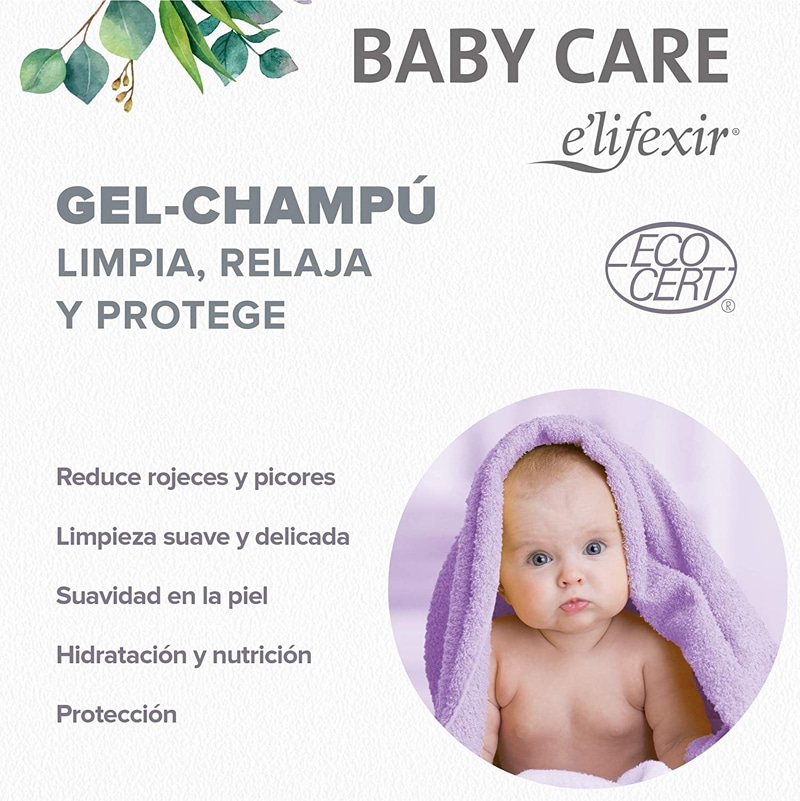 Beneficios Gel-Champú Dermatológico Baby Care E'lifexir