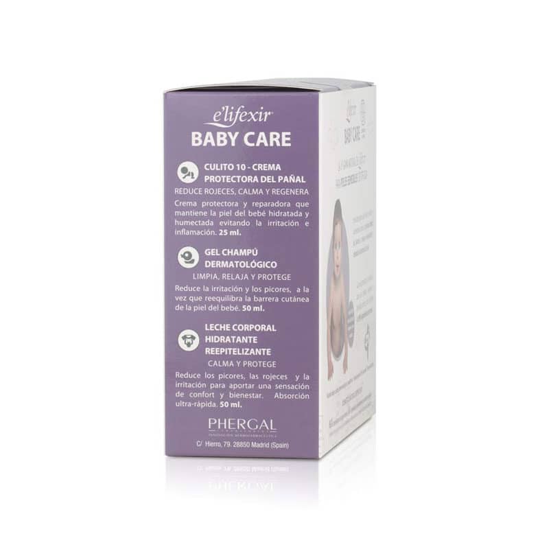 Lateral caja Kit de viaje Baby Care Elifexir