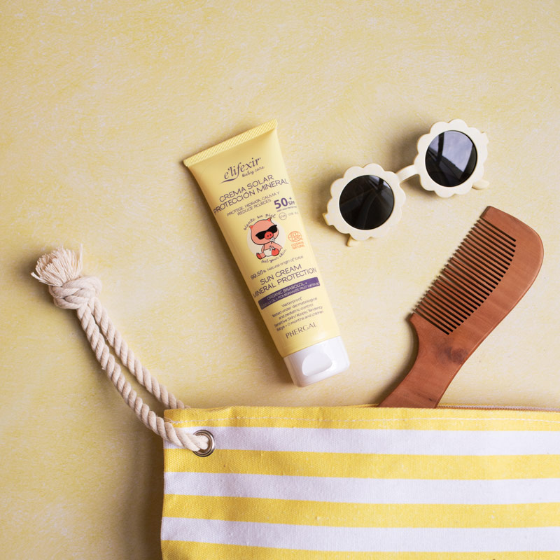 Crema solar con protección spf 50 y mineral para bebés