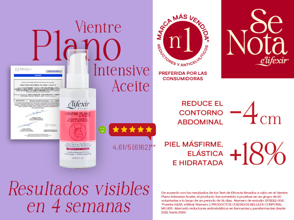 Test de eficacia del aceite reductor de abdomen vientre plano intensive mobile